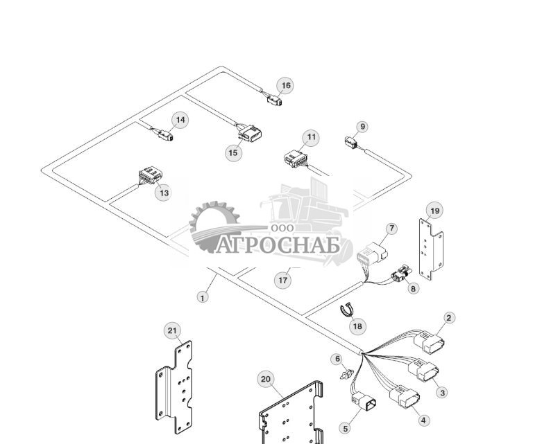 Жгут проводов, блокировка центральной секции - ST519272 52.jpg